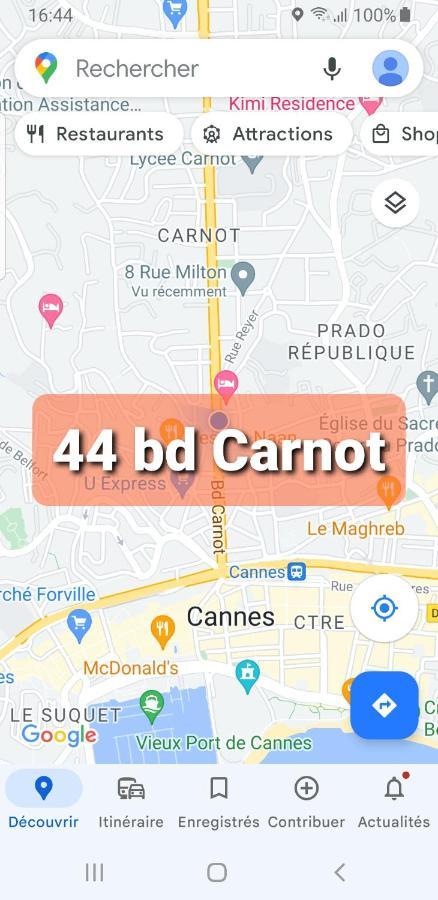 Cannes Carnot 1 Exteriér fotografie